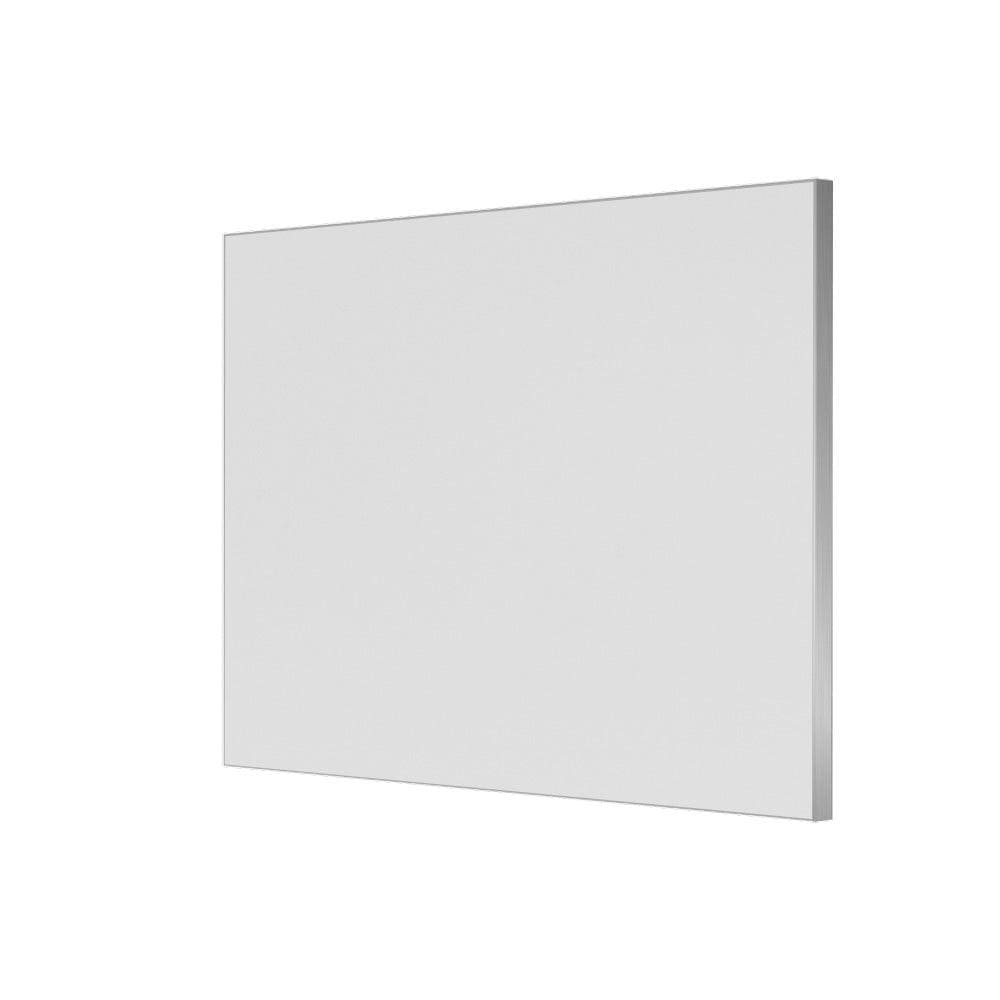 A sleek tate rectangular mirror 100 polished with a minimalist silver frame and smooth reflective surface