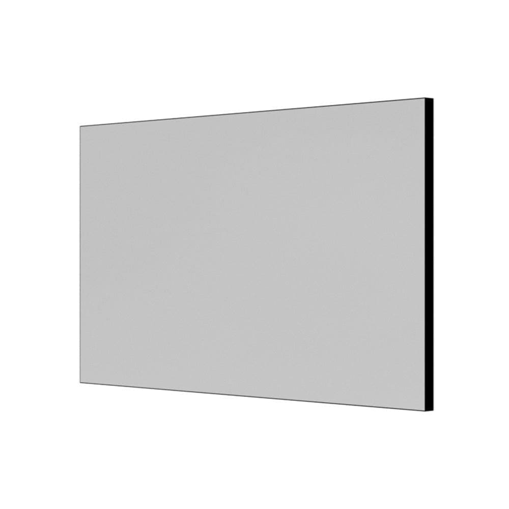 A sleek minimalist gray rectangular Tate rectangular mirror 120 black with a thin black frame for modern decor