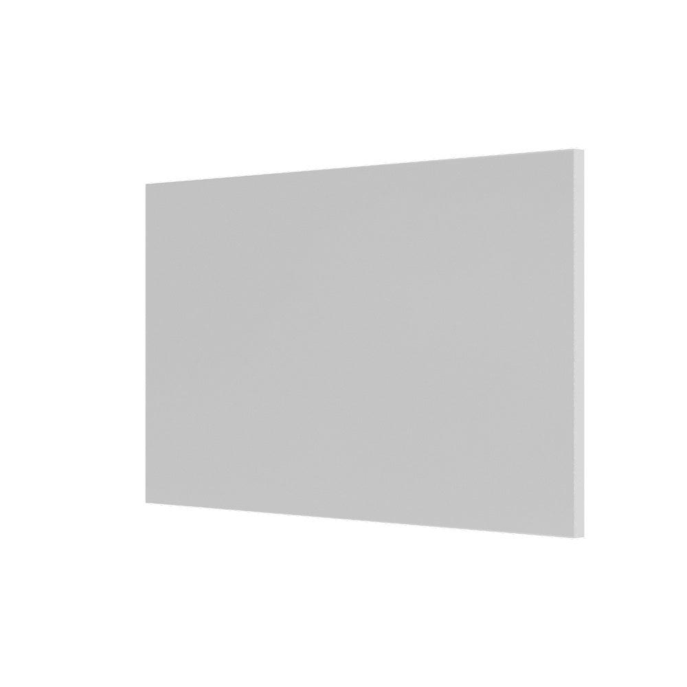 A sleek minimalist gray rectangular panel with a smooth matte finish featured in the tate rectangular mirror 120 white