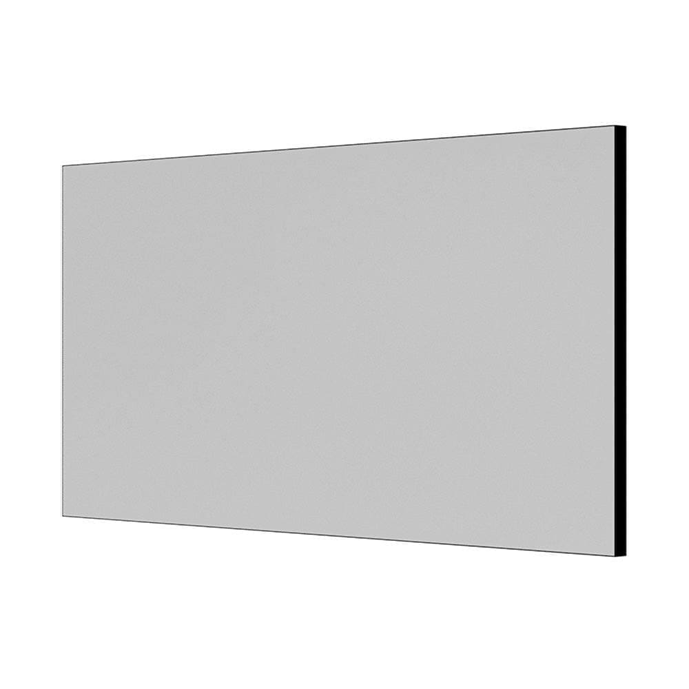 Tate rectangular mirror 140 black with a sleek minimalist design thin black frame and smooth reflective silver surface