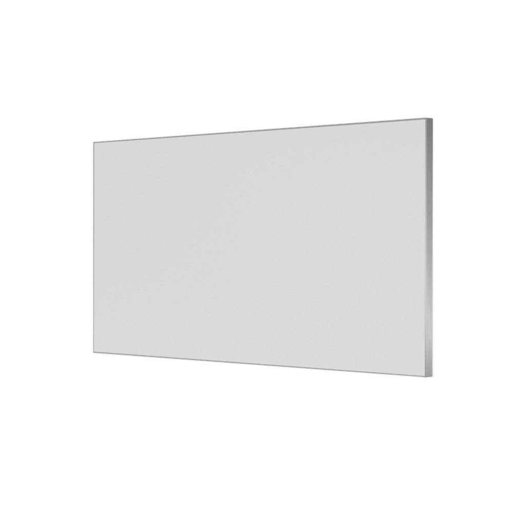 Tate rectangular mirror 140 polished with a sleek silver-framed border ideal for modern wall décor