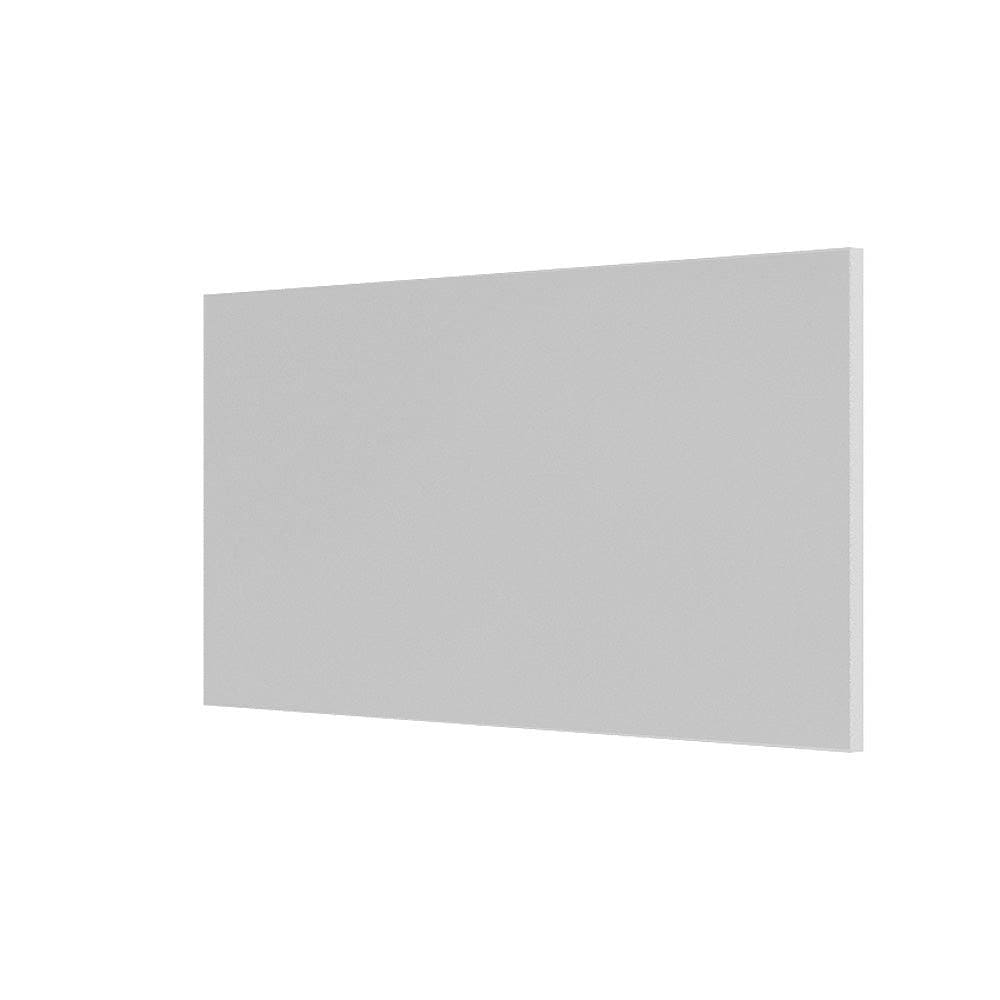 A sleek minimalist gray rectangular panel with a smooth matte finish from the tate rectangular mirror 140 white collection