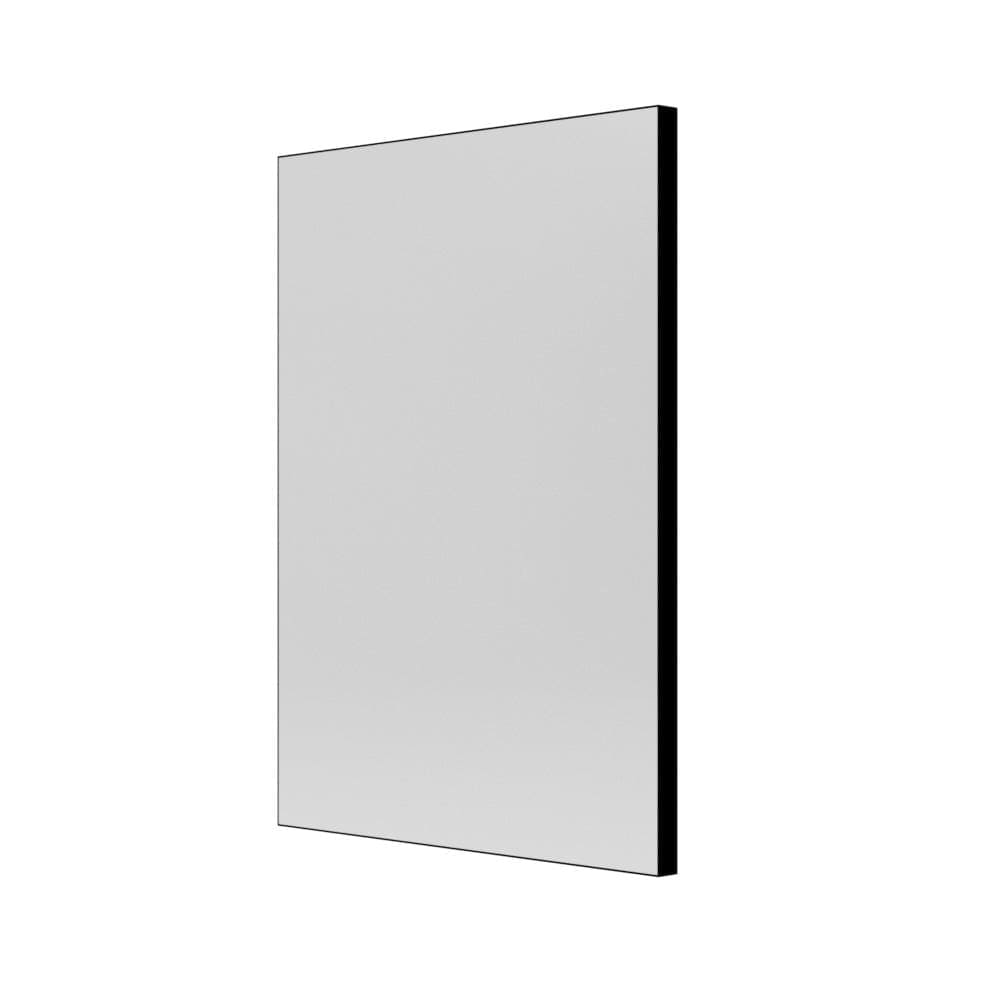 Tate rectangular mirror 60 black with a sleek thin black frame and reflective surface for modern decor use