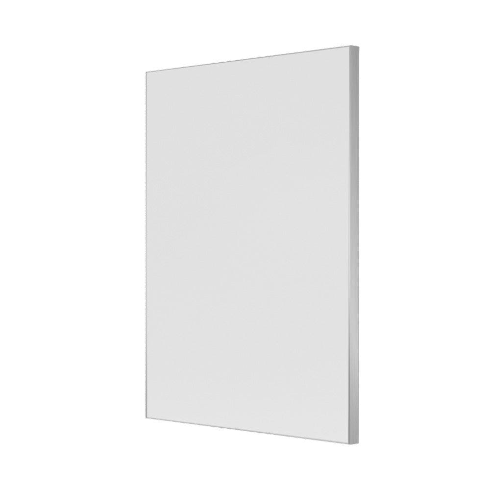 Silver framed rectangular mirror tate rectangular mirror 70 polished with sleek minimalist design and polished finish