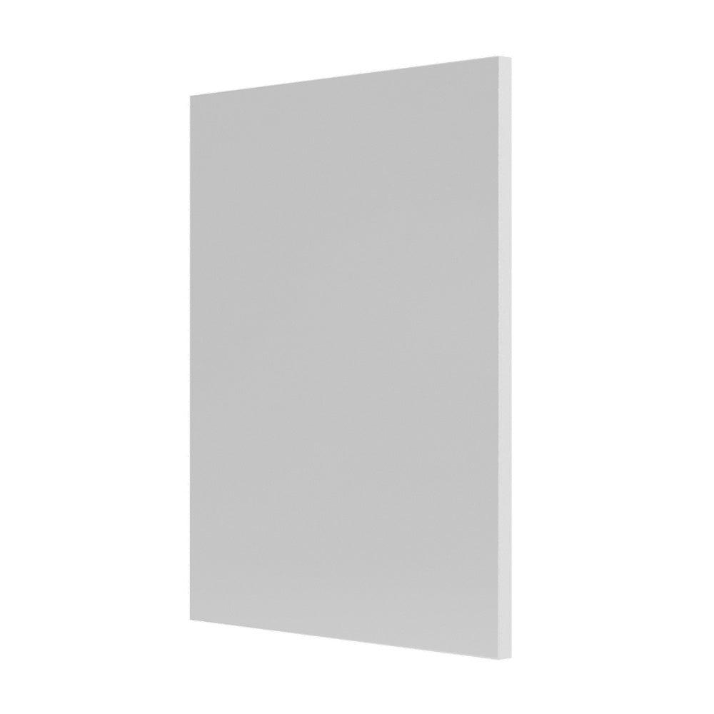 Tate rectangular mirror 70 white with sleek minimalist design and smooth glossy finish on a white panel