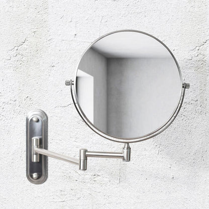 Taylor Reversible 5X Magnifying Wall Mirror Brushed Nickel
