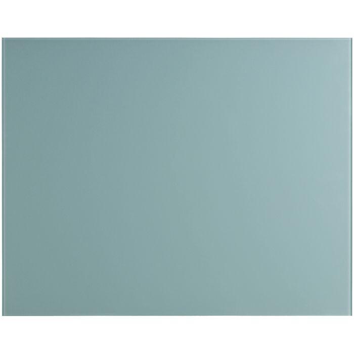 Thames 900x750 splashback featuring a sleek matte teal glass panel with subtle reflective highlights