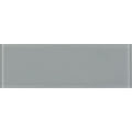 A sleek rectangular glass tile with a smooth matte gray finish thames clear glass 300 x 100mm