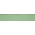 Thames Clear Glass 398 x 80mm sage green glass tile