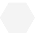 A minimalist white matt hexagonal frame perfect for timeless wall decor and photo displays