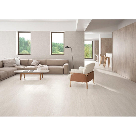 Travertine Silver Satin Porcelain Tiles