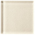 Cream-colored triton metallica glass tile with textured surface and subtle frosted finish for decorative use