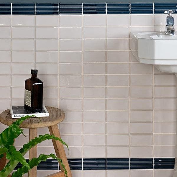 Tunstall Ceramic Fluted Brick Peacock Blue