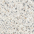 Viceversa veneziano vv20 brushed 80 x 80cm white terrazzo surface with black gray beige and brown speckled fragments