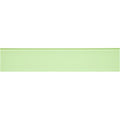 Volga clear glass brick 398 x 80mm showing sleek rectangular mint green glass tile with subtle glossy finish
