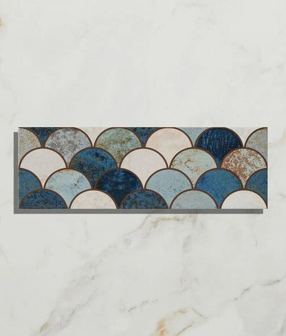 Wightwick Ceramic Scallop Decor - Hyperion Tiles