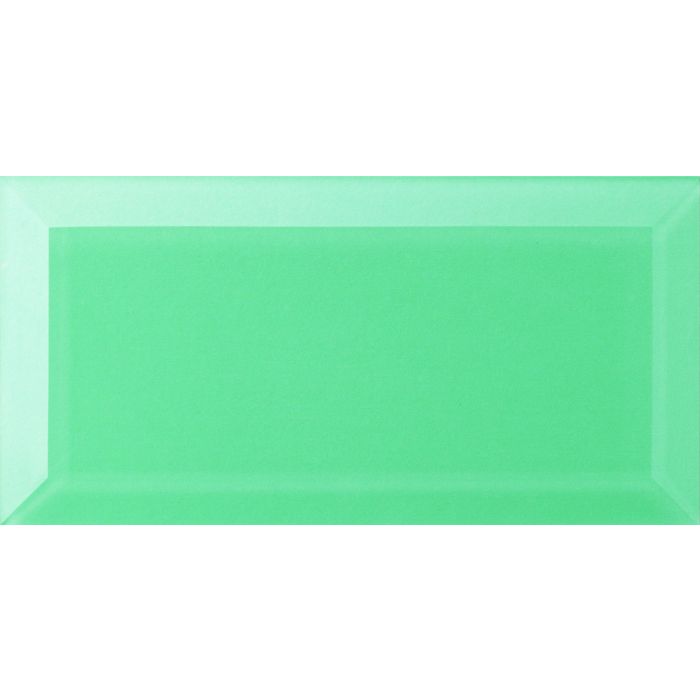 Zambezi Clear Bevel Glass mint green bevelled glass tile