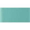 A solid teal-colored rectangular tile with a smooth matte finish from zambezi clear glass 200 x 98mm