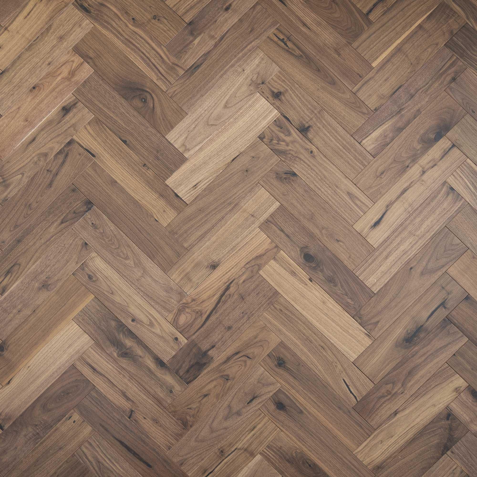 Dark walnut hardwood flooring zb205 black walnut arranged in a herringbone pattern showcasing rich wood texture