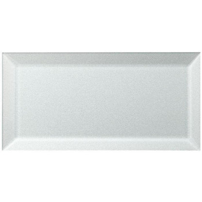 Zinc Metallic Glass Bevel 200 x 100mm metallic glass bevel tile with a matte finish
